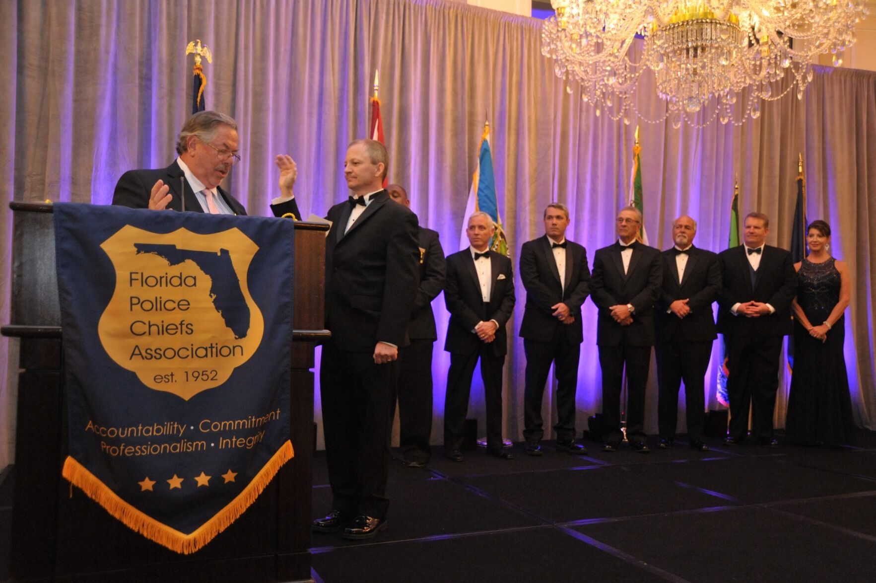 Kevin Lystad swearing in as FPCA President
